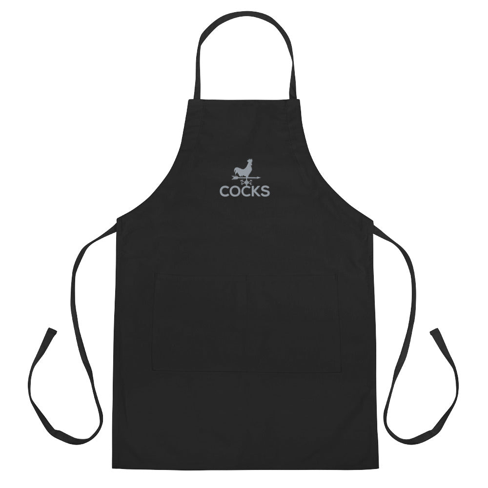 Cocks Embroidered Apron