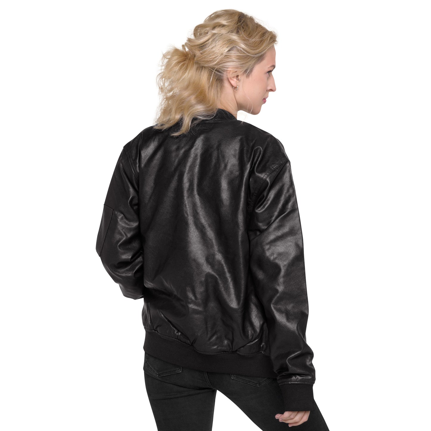 Cocks PU Leather Bomber Jacket