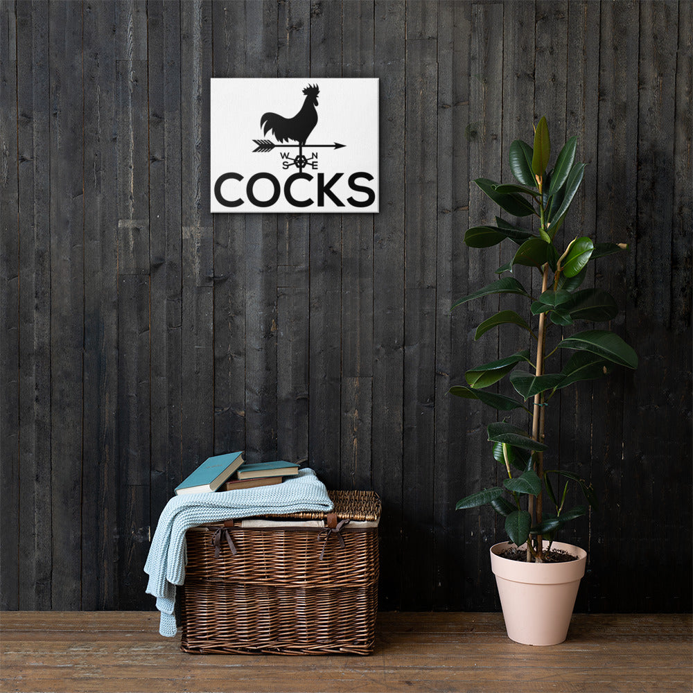 Cocks Canvas