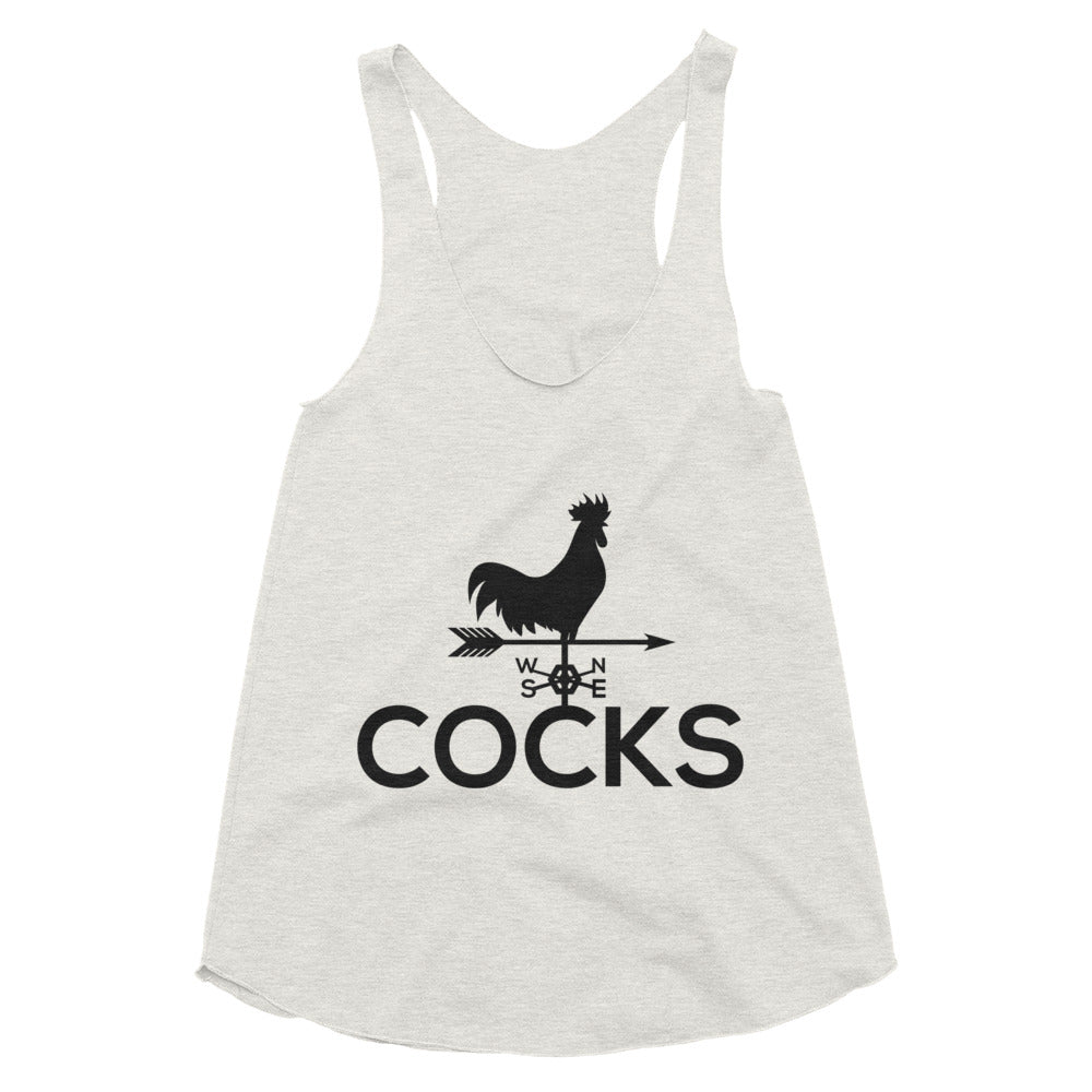 Cocks Tri-Blend Racerback Tank