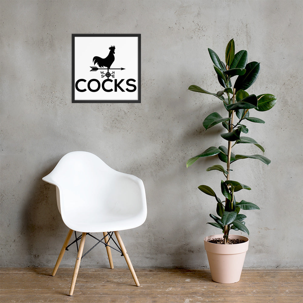 Cocks Framed Poster