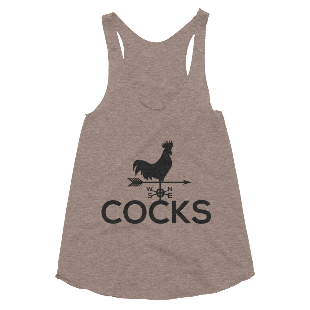 Cocks Tri-Blend Racerback Tank