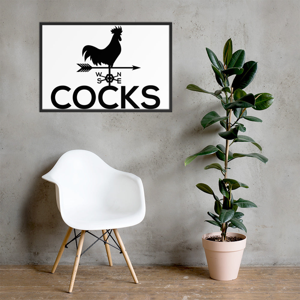 Cocks Framed Poster