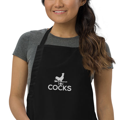 Cocks Embroidered Apron