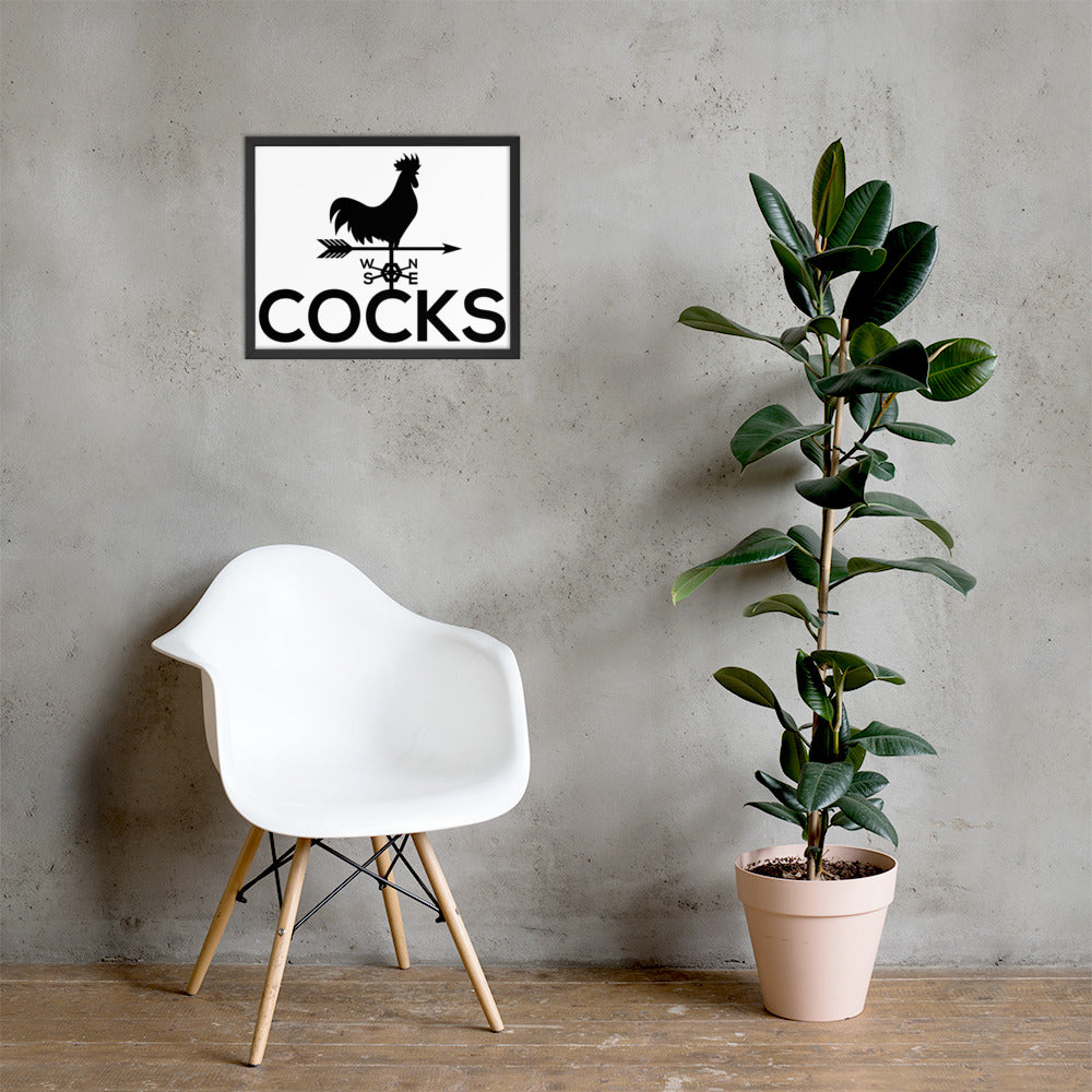 Cocks Framed Poster
