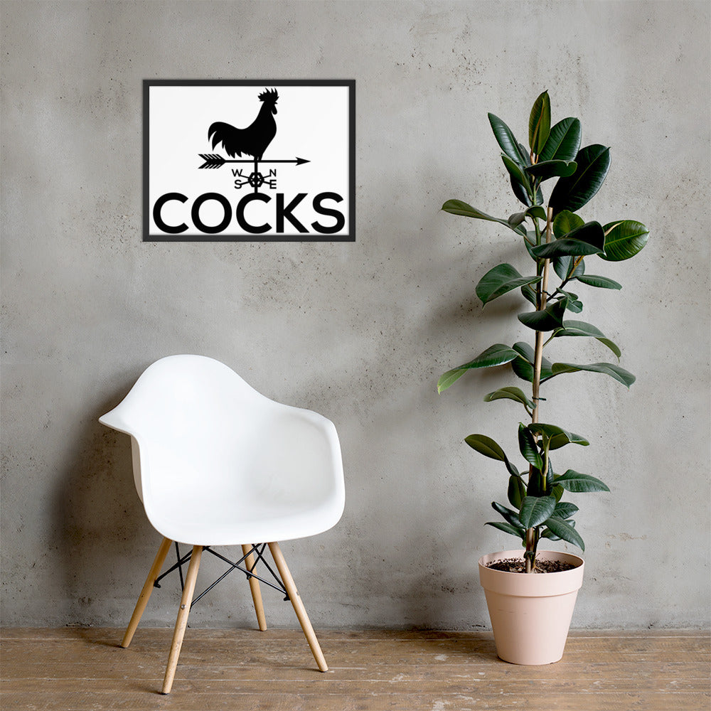 Cocks Framed Poster