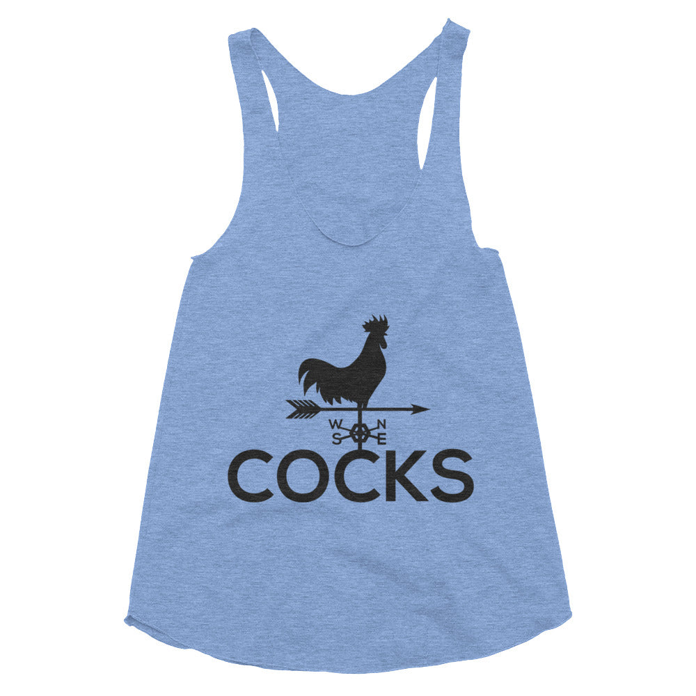 Cocks Tri-Blend Racerback Tank