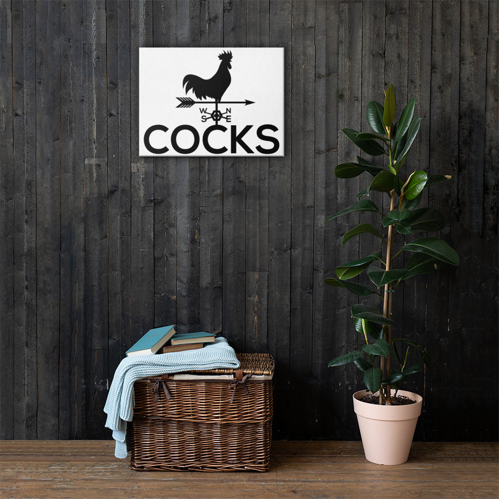 Cocks Canvas
