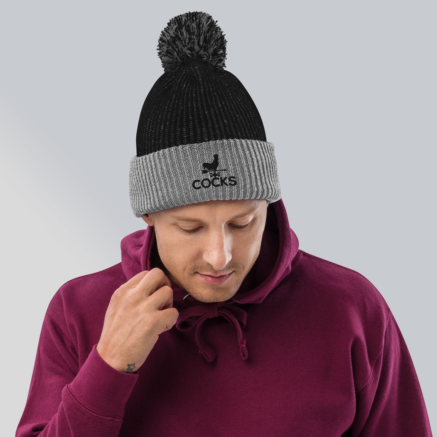 Cocks Pom-Pom Beanie