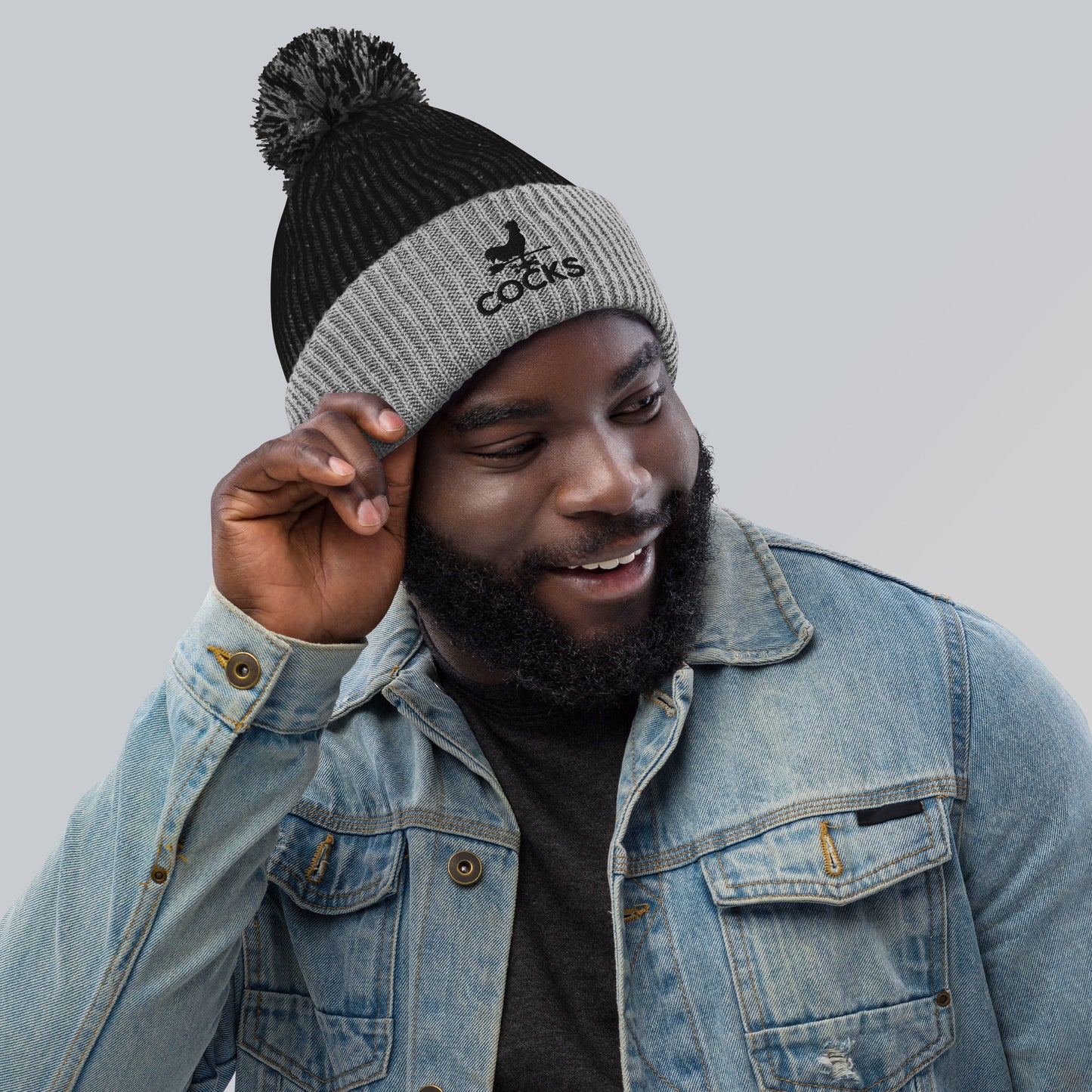 Cocks Pom-Pom Beanie