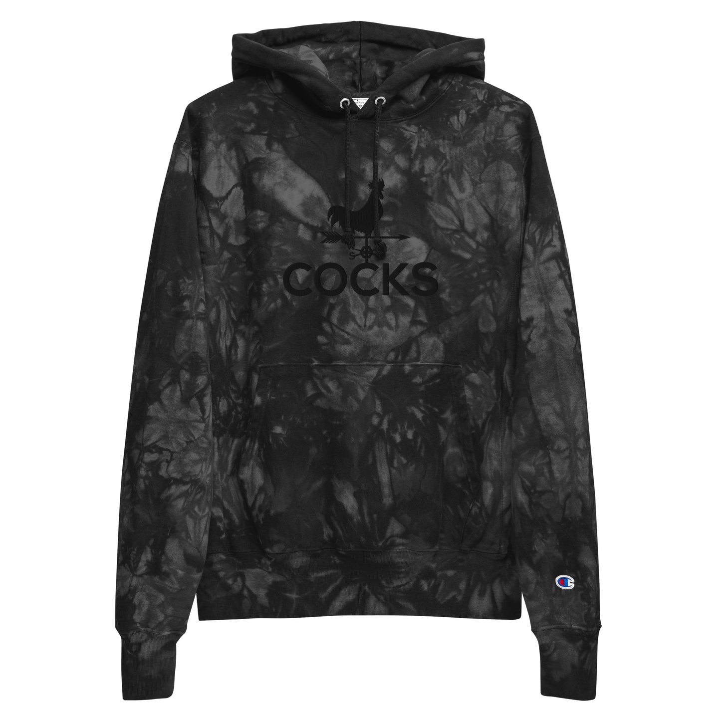 Unisex Cocks Champion Tie-Dye Hoodie