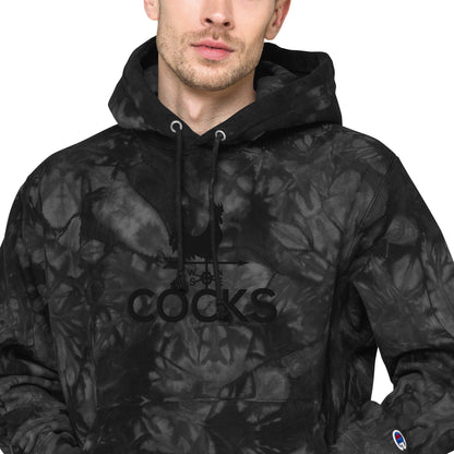 Unisex Cocks Champion Tie-Dye Hoodie